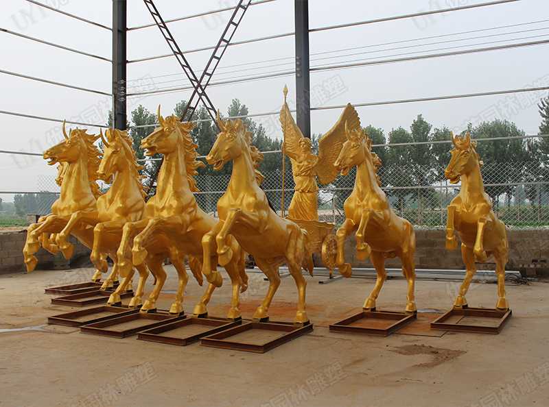 景觀銅馬雕塑，銅馬雕塑定制