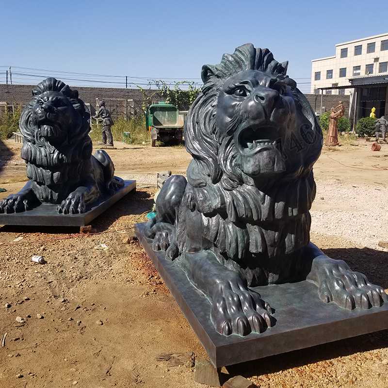 匯豐銅獅子，銅匯豐獅子，銅雕塑廠家，銅獅子廠家