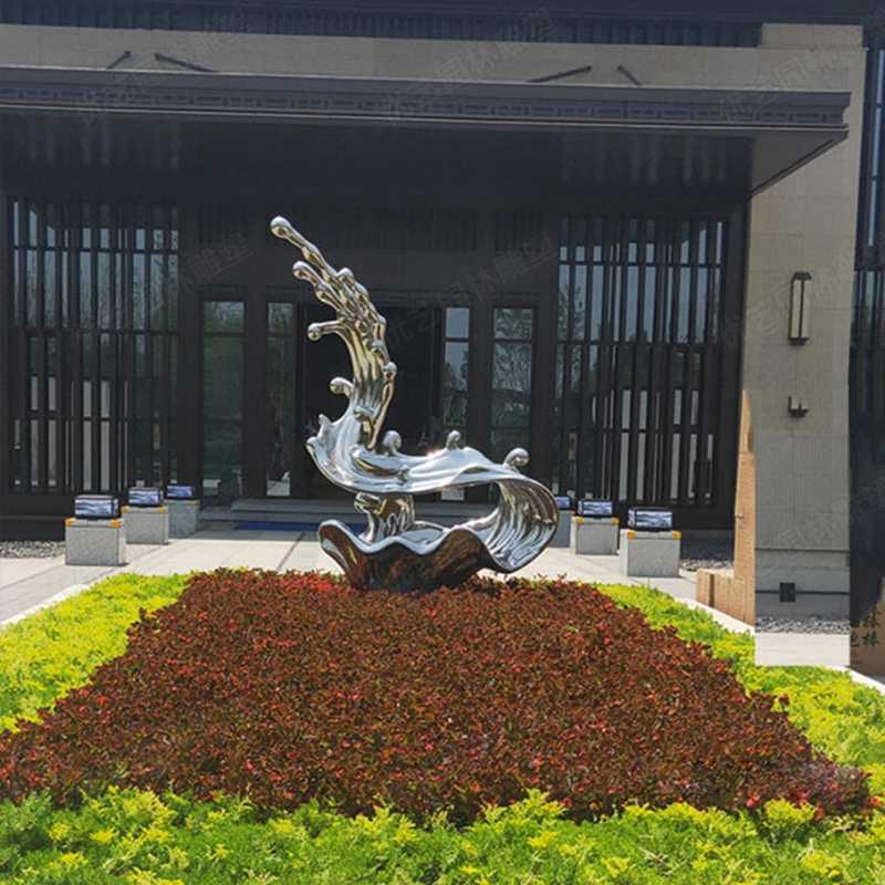不銹鋼流水雕塑，不銹鋼雕塑廠家